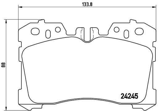 Stabdžių kaladėlių komplektas — BREMBO P 83 075