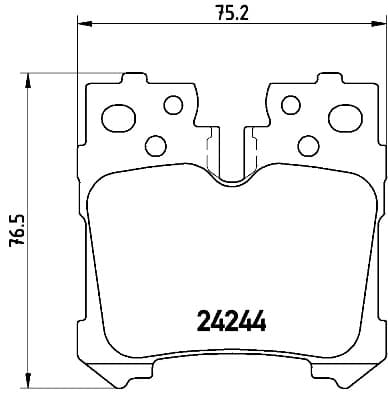 BREMBO P 83 076 Stabdžių kaladėlių komplektas
