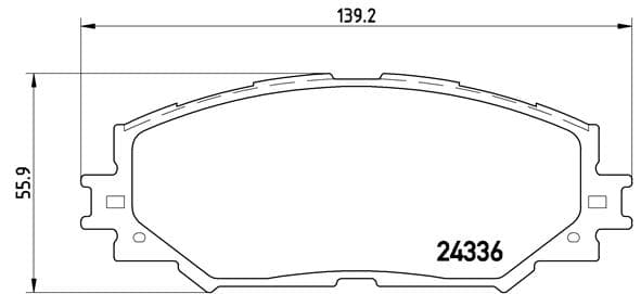 BREMBO P 83 082 Stabdžių kaladėlių komplektas