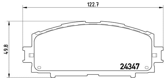 BREMBO P 83 086 Stabdžių kaladėlių komplektas