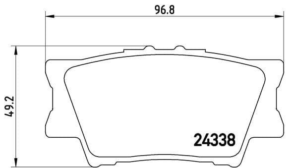 BREMBO P 83 089 Stabdžių kaladėlių komplektas