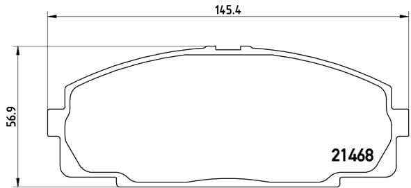 Stabdžių kaladėlių komplektas — BREMBO P 83 092