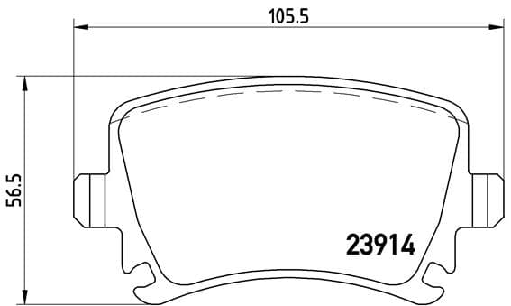 Stabdžių kaladėlių komplektas — BREMBO P 85 095