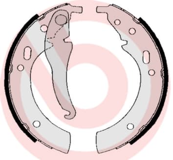 BREMBO Būgninių stabdžių trinkelių komplektas