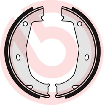 Rankinio stabdžio kaladėlių komplektas — BREMBO S 06 508