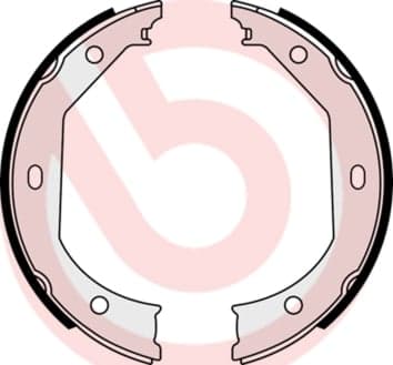 Rankinio stabdžio kaladėlių komplektas — BREMBO S 06 509
