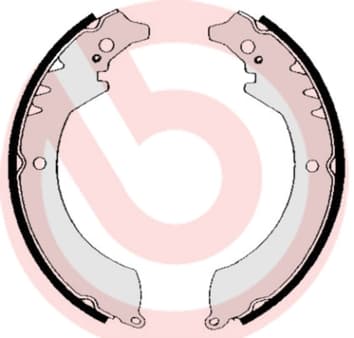 Būgninių stabdžių trinkelių komplektas — BREMBO S 16 501