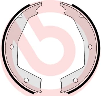 Rankinio stabdžio kaladėlių komplektas — BREMBO S 23 554