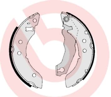BREMBO S 24 536 Būgninių stabdžių trinkelių komplektas
