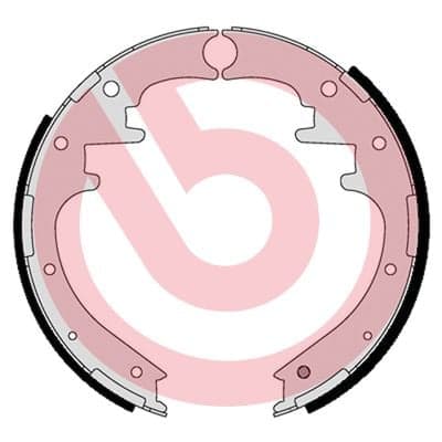 Būgninių stabdžių trinkelių komplektas — BREMBO S 24 554