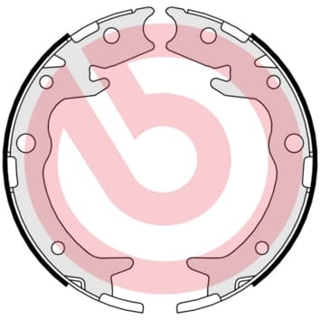 Rankinio stabdžio kaladėlių komplektas — BREMBO S 28 516