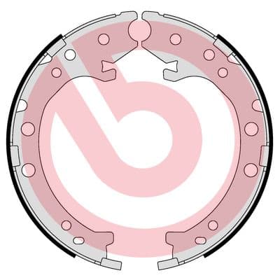 Rankinio stabdžio kaladėlių komplektas — BREMBO S 28 519