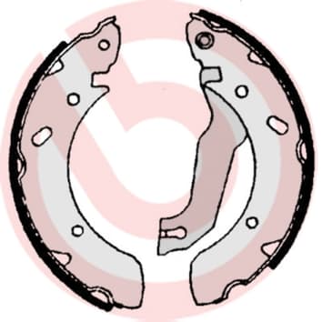 Būgninių stabdžių trinkelių komplektas — BREMBO S 30 504
