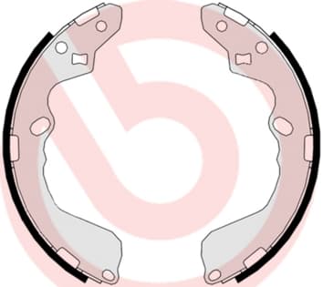 Būgninių stabdžių trinkelių komplektas — BREMBO S 30 508