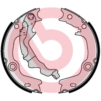 Rankinio stabdžio kaladėlių komplektas — BREMBO S 30 532