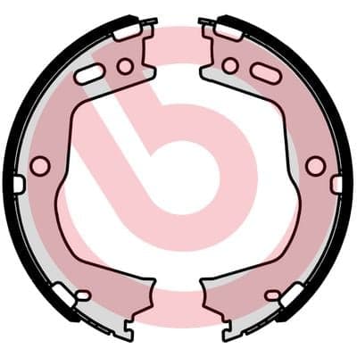 Rankinio stabdžio kaladėlių komplektas — BREMBO S 30 541