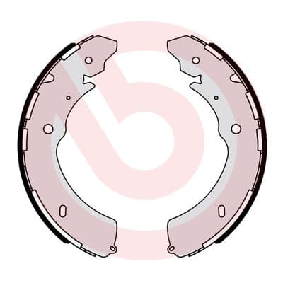 Būgninių stabdžių trinkelių komplektas — BREMBO S 34 508