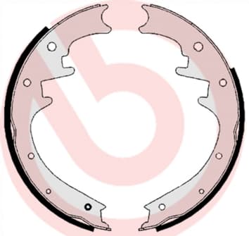 Būgninių stabdžių trinkelių komplektas — BREMBO S 37 504