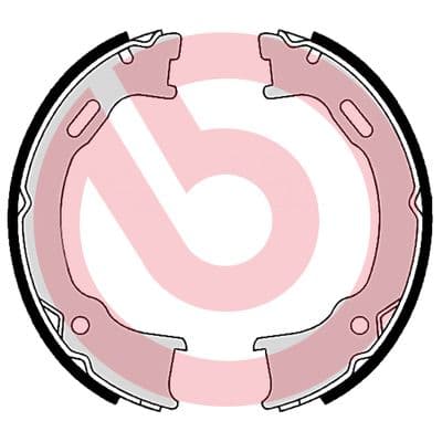 Rankinio stabdžio kaladėlių komplektas — BREMBO S 37 509
