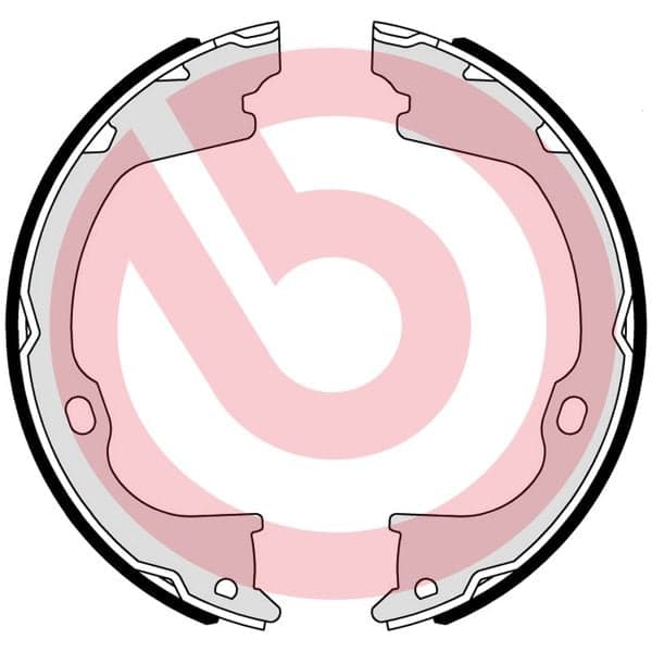 Rankinio stabdžio kaladėlių komplektas — BREMBO S 37 510