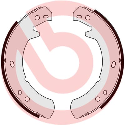 Rankinio stabdžio kaladėlių komplektas — BREMBO S 44 507