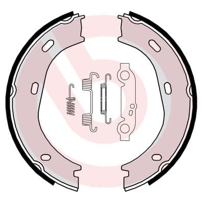 Rankinio stabdžio kaladėlių komplektas — BREMBO S 50 501