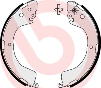 Būgninių stabdžių trinkelių komplektas — BREMBO S 54 514