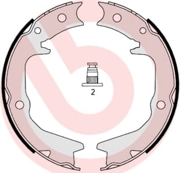 Rankinio stabdžio kaladėlių komplektas — BREMBO S 54 519