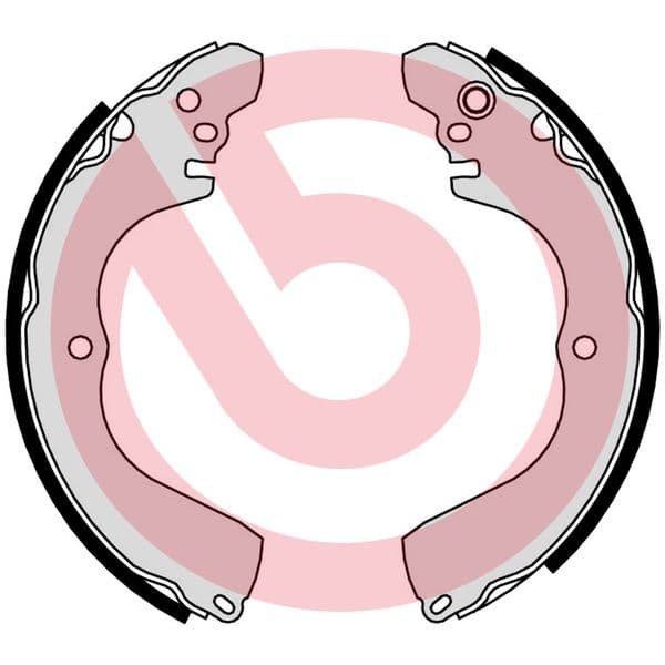 Būgninių stabdžių trinkelių komplektas — BREMBO S 54 525