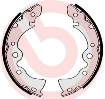 Būgninių stabdžių trinkelių komplektas — BREMBO S 56 519