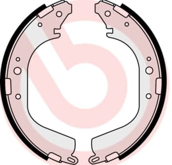 Būgninių stabdžių trinkelių komplektas — BREMBO S 56 532
