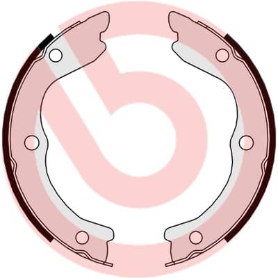Rankinio stabdžio kaladėlių komplektas — BREMBO S 56 543