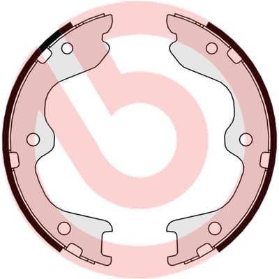 Rankinio stabdžio kaladėlių komplektas — BREMBO S 56 544