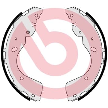 BREMBO S 56 547 Būgninių stabdžių trinkelių komplektas