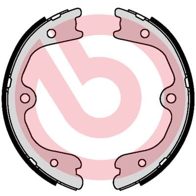 Rankinio stabdžio kaladėlių komplektas — BREMBO S 56 552
