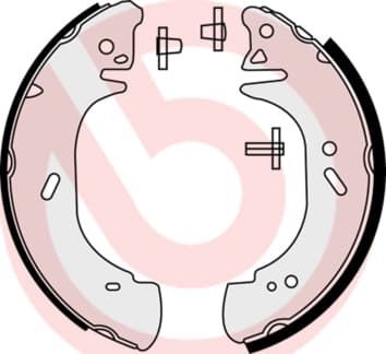 Būgninių stabdžių trinkelių komplektas — BREMBO S 59 518
