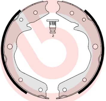 Rankinio stabdžio kaladėlių komplektas — BREMBO S 59 527