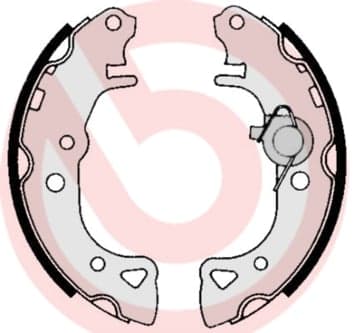 Būgninių stabdžių trinkelių komplektas — BREMBO S 61 516