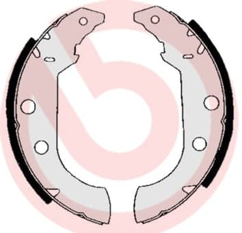Būgninių stabdžių trinkelių komplektas — BREMBO S 61 517
