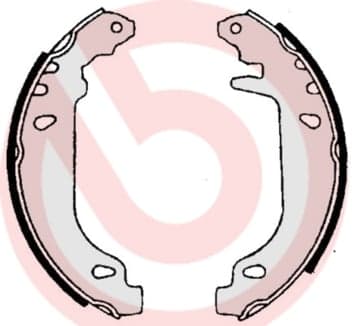 Būgninių stabdžių trinkelių komplektas — BREMBO S 61 519