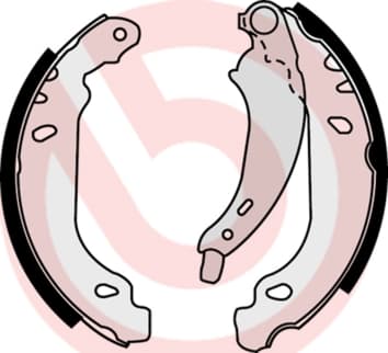 Būgninių stabdžių trinkelių komplektas — BREMBO S 61 525