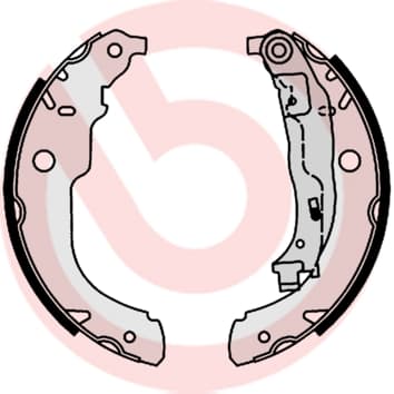 Būgninių stabdžių trinkelių komplektas — BREMBO S 61 528