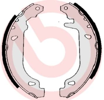 BREMBO S 68 520 Būgninių stabdžių trinkelių komplektas