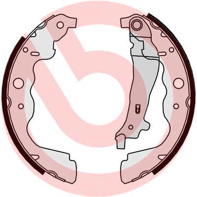 Būgninių stabdžių trinkelių komplektas — BREMBO S 68 546