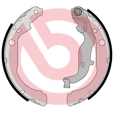 BREMBO S 68 549 Būgninių stabdžių trinkelių komplektas