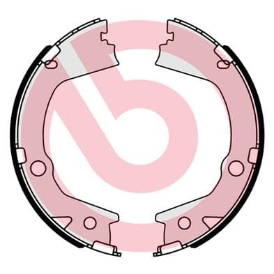Rankinio stabdžio kaladėlių komplektas — BREMBO S 77 001