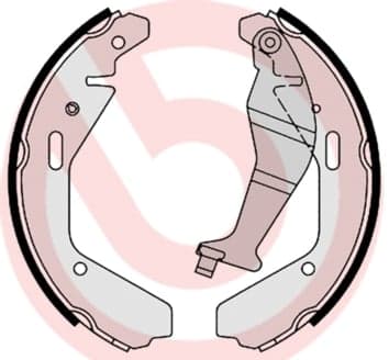 Būgninių stabdžių trinkelių komplektas — BREMBO S 79 502