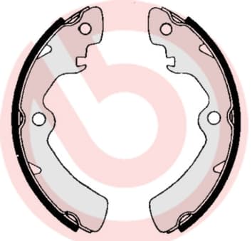 Būgninių stabdžių trinkelių komplektas — BREMBO S 79 503
