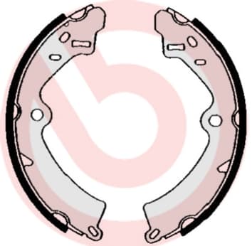 Būgninių stabdžių trinkelių komplektas — BREMBO S 79 508