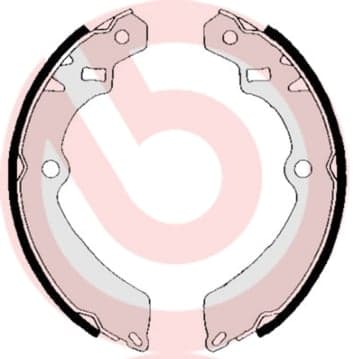 Būgninių stabdžių trinkelių komplektas — BREMBO S 79 509